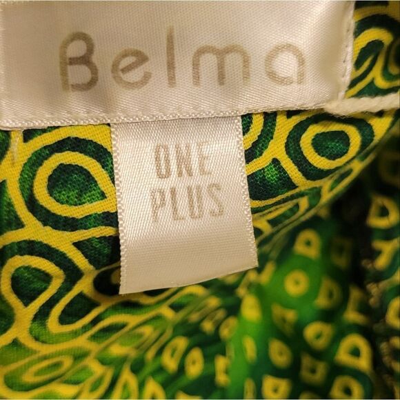 PLUS SIZE Green and Gold African Style Jumper - Picture 3 of 4